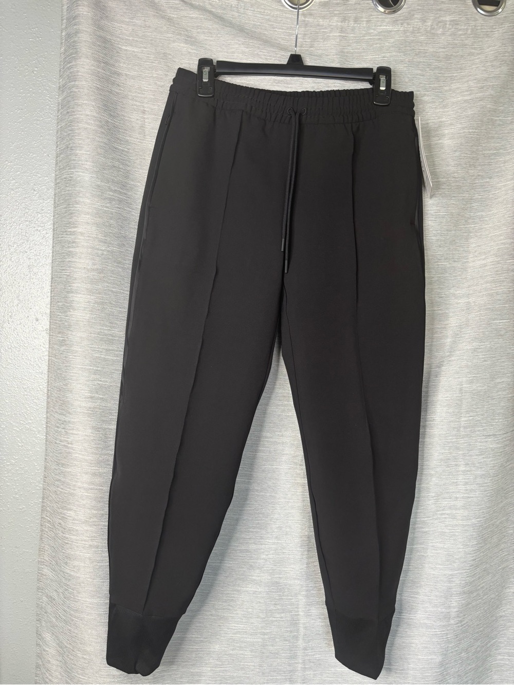 Athleta Black Tapered Drawstring Joggers